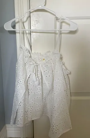 Anthropologie Eyelet Tank thumbnail 1