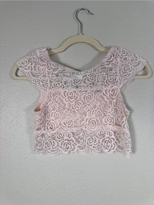 Intimately Free People Pink Lace Bralette Top Womens S Romantic Girly Coquette thumbnail 2