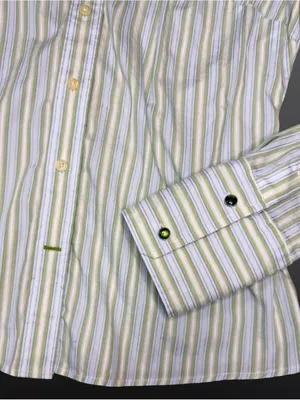 Vintage Ezra Fitch by Abercrombie & Fitch Y2K Button-Up 💚🩵 thumbnail 4