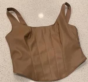 Abercrombie Leather Top thumbnail 1