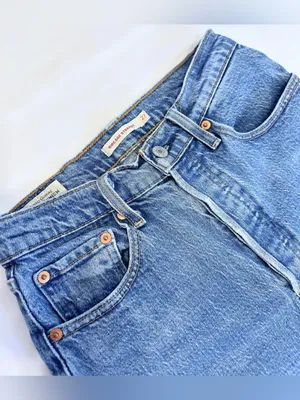 Levi's Ribcage Straight Ankle Jeans – Dance Around (Medium Wash) – 27 thumbnail 5