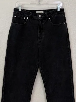 Madewell Black Curvy 90's Straight Women's Jeans, Size 29 thumbnail 3