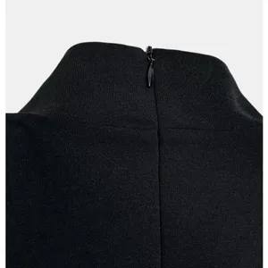 Zara NWT black asymmetrical peplum ruffle hem top thumbnail 11