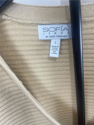sofia by sofia vergara Cream Ribbed V thumbnail 2