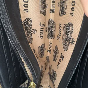 RARE NEW Y2K Original Juicy Couture Black Velour Scottie Dog Long Wallet 8" NWOT thumbnail 7