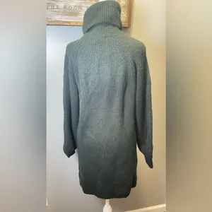 12th Tribe x The Salty Blonde Olive Green‎ Turtleneck Sweater Dress Size Small thumbnail 2