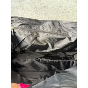 Victoria's Secret Canvas Tote Bag Black White Logo Large Beach Travel Bag thumbnail 5