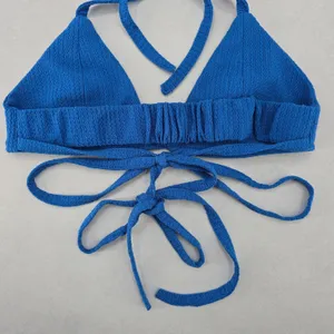 Blue Triangle Sports Active Tie Halter Beach Bikini Bralette Swim Top S‎ Small thumbnail 6