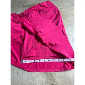 EUC Mofiz Pleated Tennis Skirt Skort bright pink Pickleball Golf Athletic sz L thumbnail 9