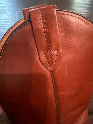 Wolverine Chestnut Brown Leather Western Heeled Boots 7.5 thumbnail 2