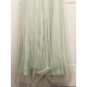 Jenny Yoo Annabelle Strapless Tulle Gown Maxi Dress Size 4 Green Wedding Formal thumbnail 9