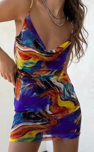 MINI MIAMI VICE DRESS Multiple thumbnail 1