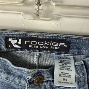 Rockies Vintage 90s Jeans‎ 10L Tall Blue Slim Low Rise Bootcut Denim Western thumbnail 6