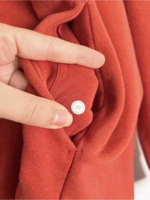 Lululemon • Loungeful Hoodie in Red Rock burnt orange pullover sweatshirt thumbnail 5