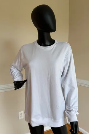 Sweatshirt Sweater Blouse Shirt T-Shirt Tee Long Sleeve Crew Neck Oversized Top thumbnail 1