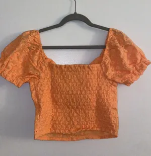 tillys orange floral top thumbnail 2