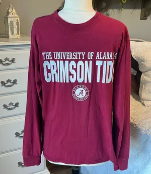 The University of Alabama Crimson Tide Long Sleeve TShirt Womens Large thumbnail 1