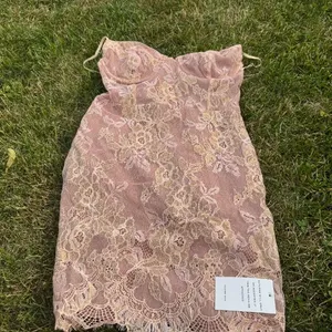 For Love & Lemons NWT Bumble Bustier Dress in Rose Gold Sz Small thumbnail 2
