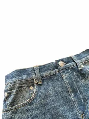 Rag & Bone Miramar denim jean mini asymmetrical skirt size 26 thumbnail 5