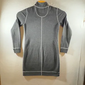 1403 | Tommy Bahama Athleisure Quarter Zip‎ Mock Neck Dress Grey Womens S thumbnail 2