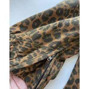 Anthropologie Sanctuary Leopard Print KNit Cotton Jogger Pants Size M thumbnail 5