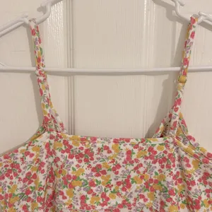 LoveShackFancy Sarai Cropped Ruffle Cami In Floral Fruity Punch New Small thumbnail 8