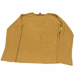 Lauren Ralph Lauren Yellow 100% Linen Knit Cardigan Sweater Women's Size M thumbnail 4