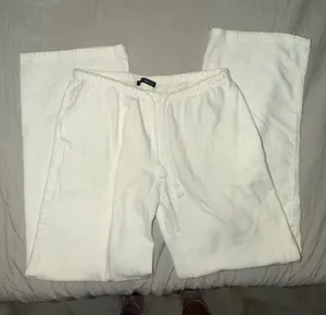 Brandy Melville White Linen Pants thumbnail 1