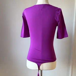 Artizia x Babaton Bodysuit Fitted Short-Sleeve Contour Crew Halfsleeve Thong thumbnail 3