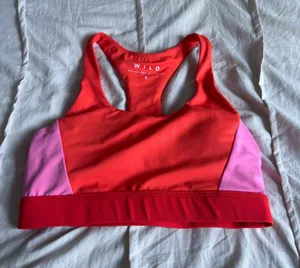 Orange and Pink Wilo Sports Bra thumbnail 1