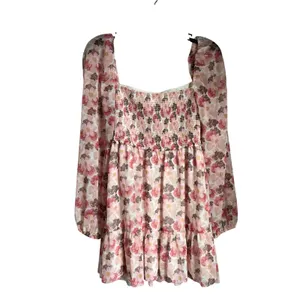 Aritzia‎ Wilfred Tempest Floral Mini Dress Long Sleeve Romantic Boho S thumbnail 2