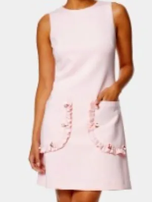 Betsey Johnson Petite Embellished-Pocket A-line Dress thumbnail 1