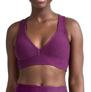 Beyond Yoga Sports Bra Lift Your Spirit Spacedye Aubergine-Beet Racerback Size S thumbnail 1