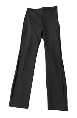 NWT Zara Women Black Leggings Formal Dress Size Small Hi Rise Stretch‎ Slit thumbnail 1