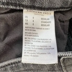American Eagle Outfitters Mom Jean in Black Wash Charcoal Grey Size 8 thumbnail 11