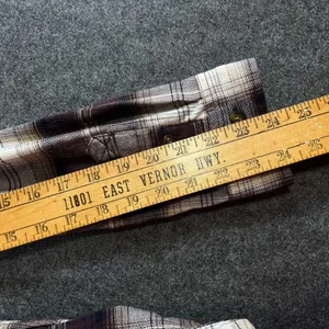 Carhartt Brown Plaid Button Down Flannel Shirt Womens Large Outdoor workwear thumbnail 7