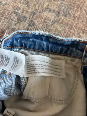 Abercrombie & Fitch The Mom Short High Rise Denim Shorts Size 24 thumbnail 7