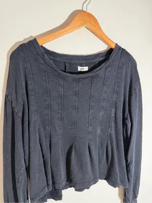 Anthropologie Pilcro Box Pleated Sweatshirt thumbnail 2