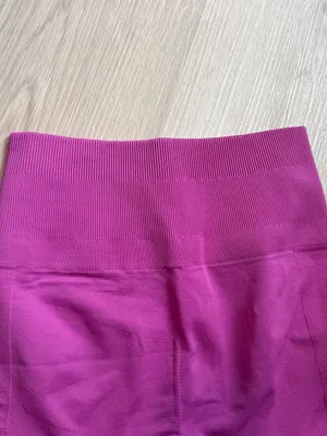 lululemon athletica Seamless High-Rise Leggings in Bright Magenta thumbnail 5