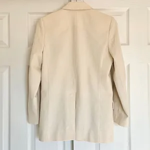 Isabel Etoile Marant Cotton Blend‎ Textured Blazer Jacket in Ivory Size 34 / XS thumbnail 5