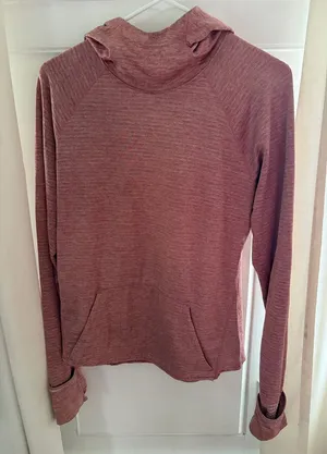 New Balance Running Hooded Pink Shirt Size M thumbnail 1