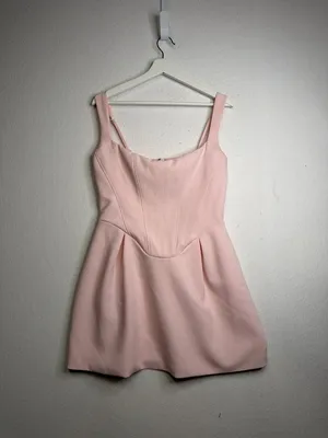 Babyboo Janiyah Corset Bodice Mini Dress in Blush thumbnail 6