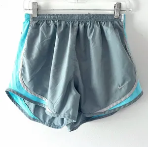 Nike Tempo Shorts Light Gray and Teal thumbnail 1