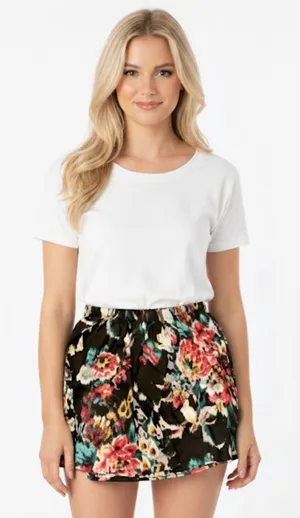 Abercrombie and fitch floral skirt size small thumbnail 1