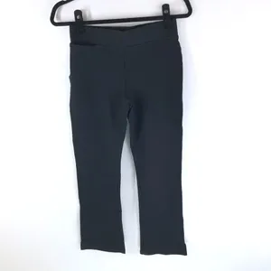 Quince Womens Ultra-Stretch Ponte Kick Flare Pants Pull On Black XS thumbnail 3