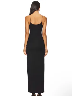 NWT Camila Coelho Nova Maxi Dress Spaghetti-Strap with Thigh Slit thumbnail 2