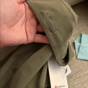 Lululemon Fast and Free Olive Green Women's Shorts 8” Light size 2 $78 thumbnail 15