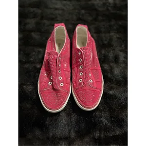True Religion beaded cherry red slip on sneakers Aubrie shoes 10 bling bling thumbnail 2