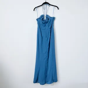 Abercrombie Halter Maxi Plunge Dress thumbnail 4