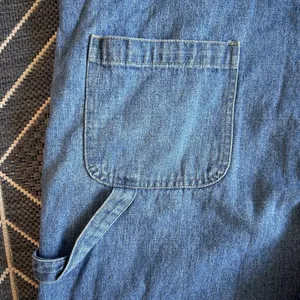 Vintage 90's Crazy Horse Liz Claiborne Women's Denim Overalls Crop Raw Hem Blue thumbnail 7